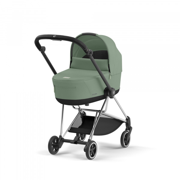 Poussette trio mios 3 leaf green châssis chrome black + cloud g i-size + nacelle luxe Cybex