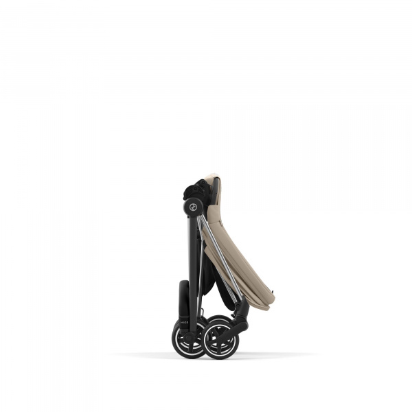Poussette trio mios 3 cozy beige châssis chrome black + cloud g i-size + nacelle luxe Cybex