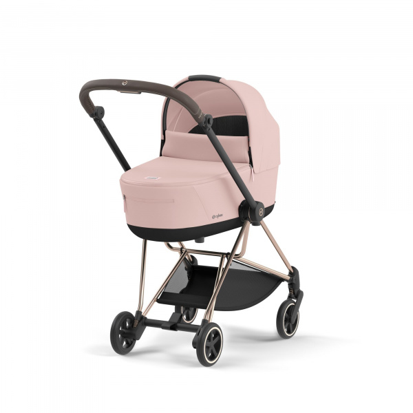 Poussette trio mios 3 peach pink châssis rose gold + cloud g i-size + nacelle luxe Cybex