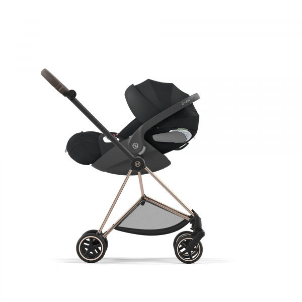 Poussette trio mios 3 cozy beige châssis rose gold + cloud g i-size + nacelle luxe Cybex