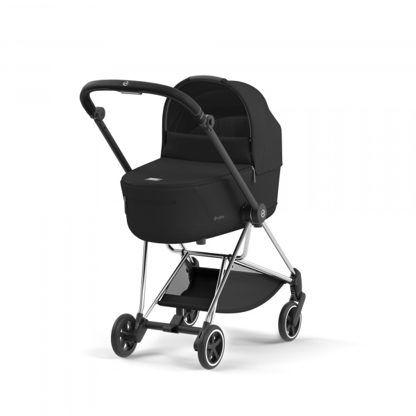 Poussette trio mios 3 cozy beige châssis chrome black + cloud g i-size + nacelle luxe Cybex