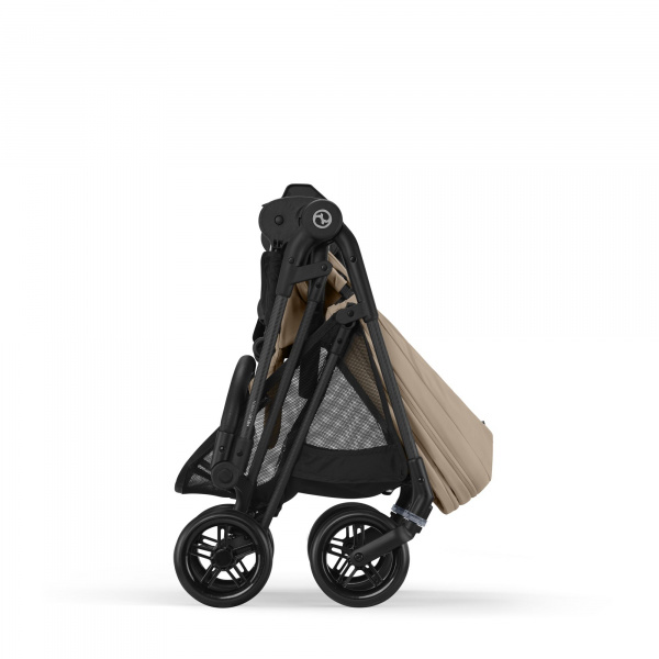 Poussette trio melio carbon stormy blue + aton b2 i-size + nacelle Cybex