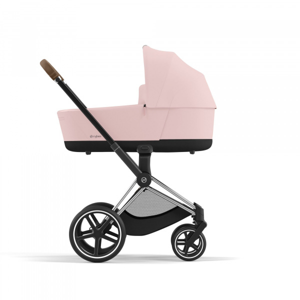 Poussette trio priam 4 sepia black châssis chrome brown + cloud g i-size + nacelle luxe Cybex