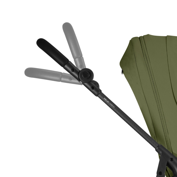 Poussette trio melio carbon 6 moss green avec siège auto cloud g i-size et nacelle Cybex