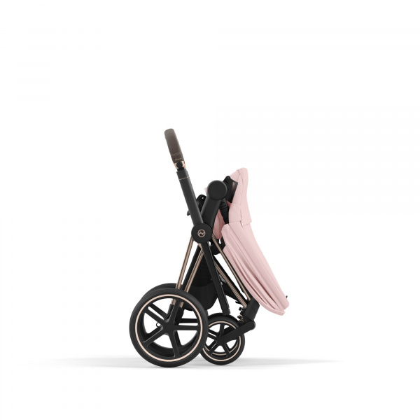 Poussette trio priam 4 peach pink châssis rose gold + cloud g i-size + nacelle luxe Cybex