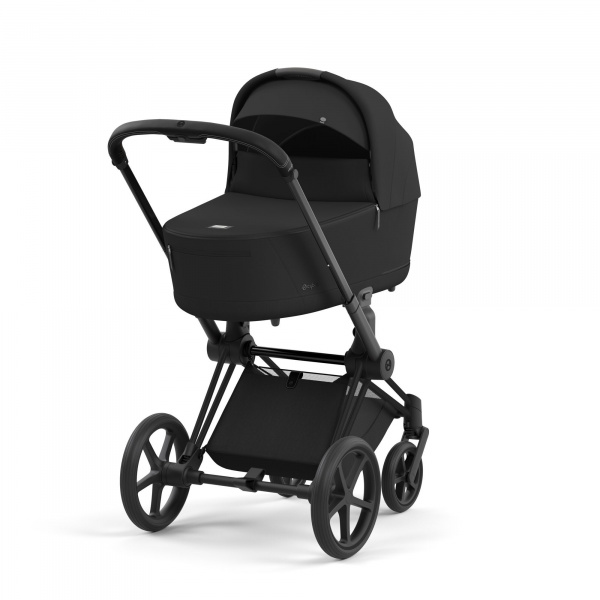 Poussette trio priam 4 sepia black châssis matt black + cloud g i-size + nacelle luxe Cybex