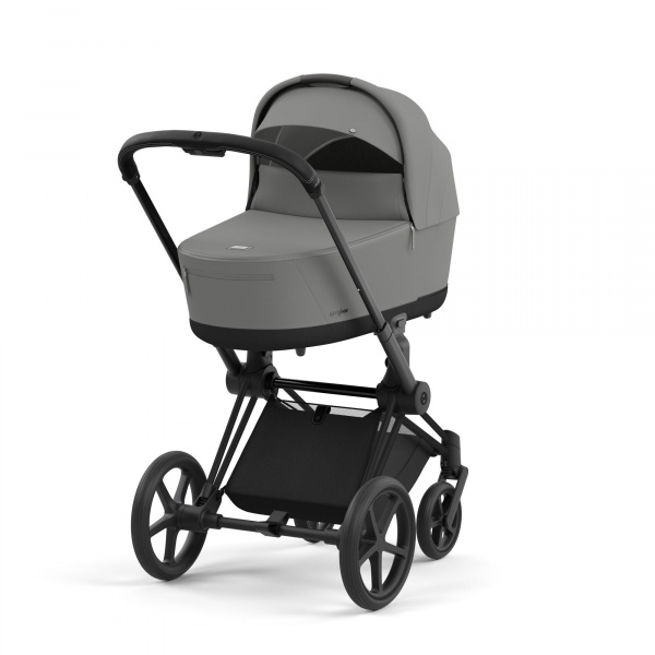 Poussette trio priam 4 sepia black châssis matt black + cloud g i-size + nacelle luxe Cybex