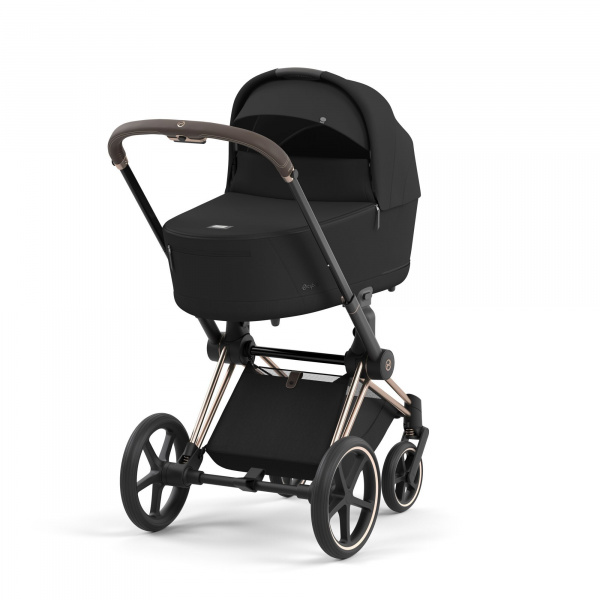 Poussette trio priam 4 sepia black châssis rose gold + cloud t i-size + nacelle luxe Cybex