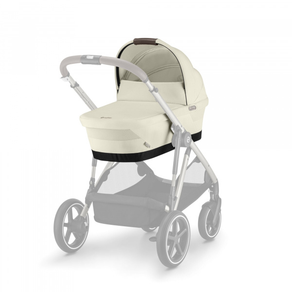 Poussette trio e-gazelle s seashell beige + siège auto aton b2 i-size + nacelle s Cybex