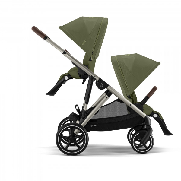 Poussette trio gazelle s moon black + siège auto cloud g i-size + nacelle s + base g Cybex