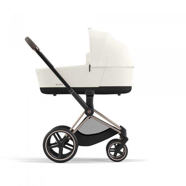 Poussette trio priam 4 off white châssis rose gold + cloud t i-size + nacelle luxe Cybex