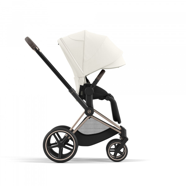 Poussette trio priam 4 off white châssis rose gold + cloud t i-size + nacelle luxe Cybex