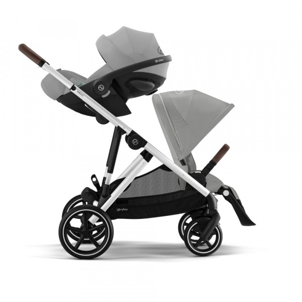 Poussette trio gazelle s stone grey + siège auto cloud g i-size + nacelle s Cybex