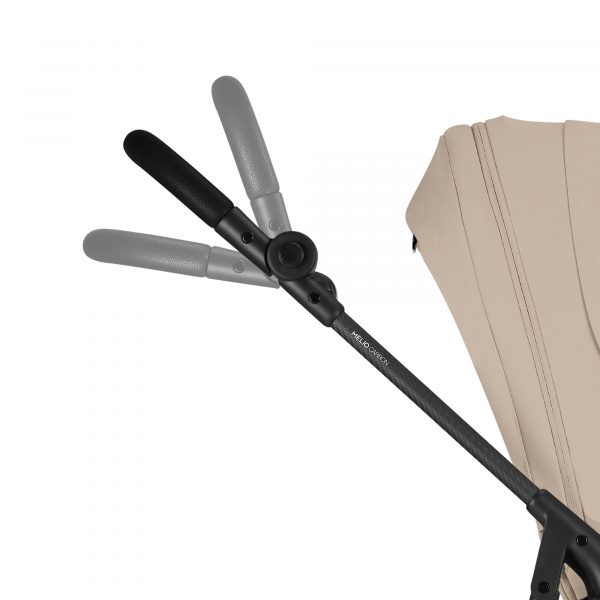 Poussette trio melio carbon 6 chocolate brown avec siège auto aton b2 i-size et nacelle Cybex