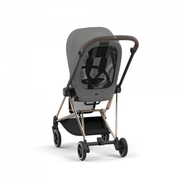Poussette trio mios 3 mirage grey châssis rose gold + cloud t i-size + nacelle luxe Cybex