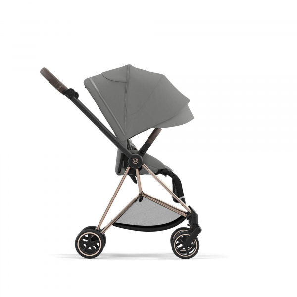 Poussette trio mios 3 mirage grey châssis rose gold + cloud t i-size + nacelle luxe Cybex