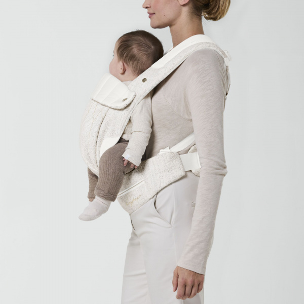 Porte-bébé physiologique coya bouclé cream white Cybex