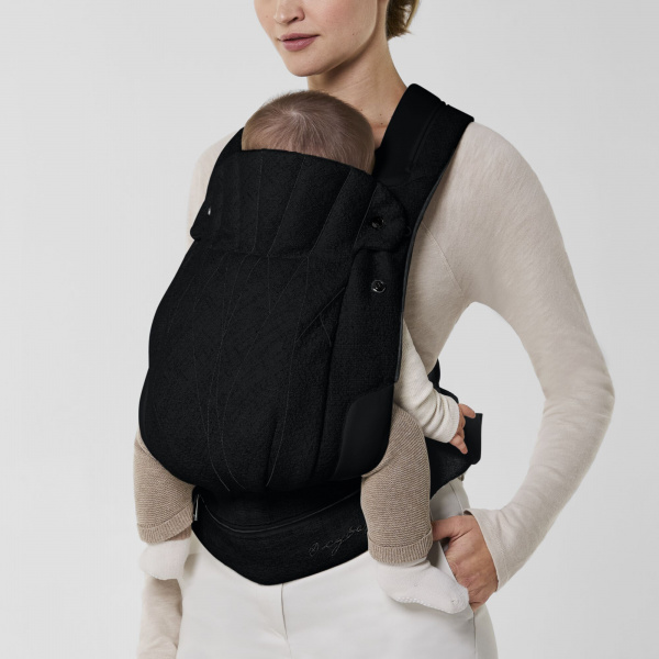 Porte-bébé physiologique coya bouclé stone black Cybex