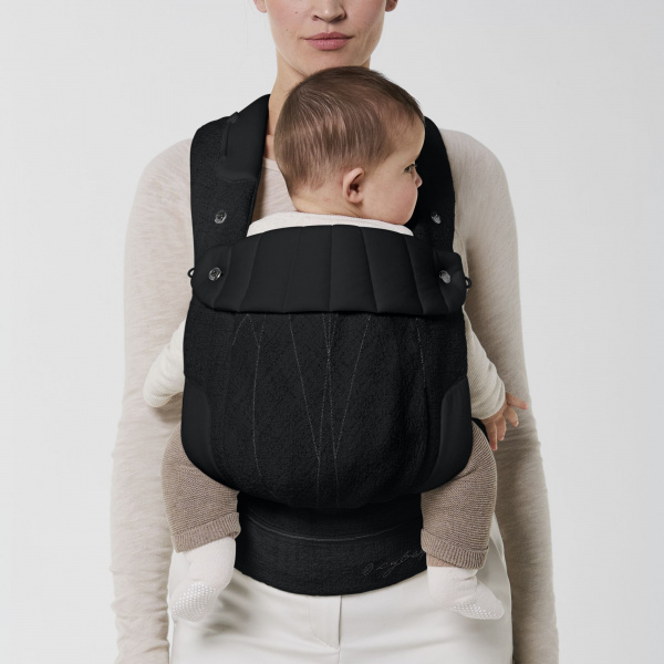 Porte-bébé physiologique coya bouclé stone black Cybex