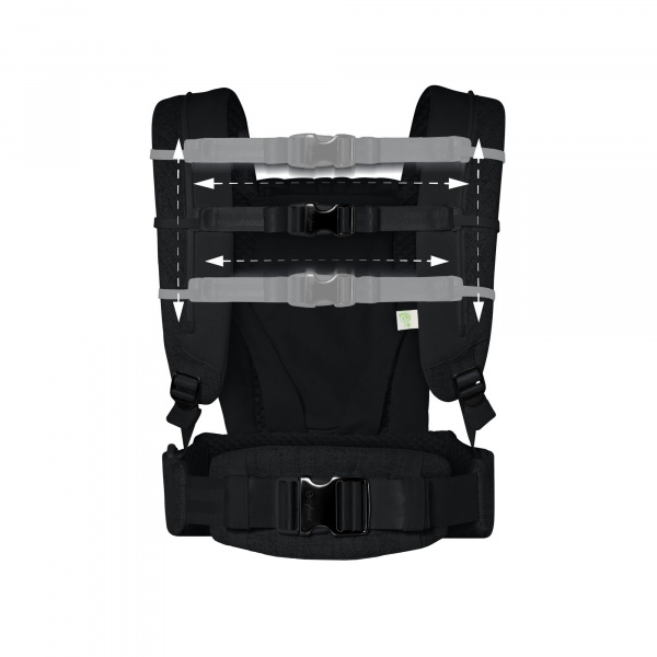 Porte-bébé physiologique coya bouclé stone black Cybex