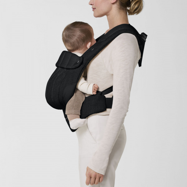 Porte-bébé physiologique coya bouclé stone black Cybex