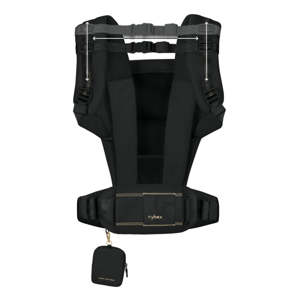 Porte bébé physiologique laya magic black Cybex