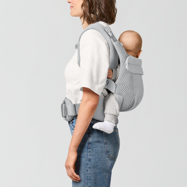 Porte-bébé ergonomique amya évolutif et respirant fog grey Cybex