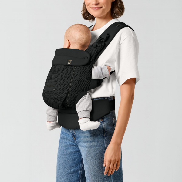 Porte-bébé ergonomique amya évolutif et respirant magic black Cybex