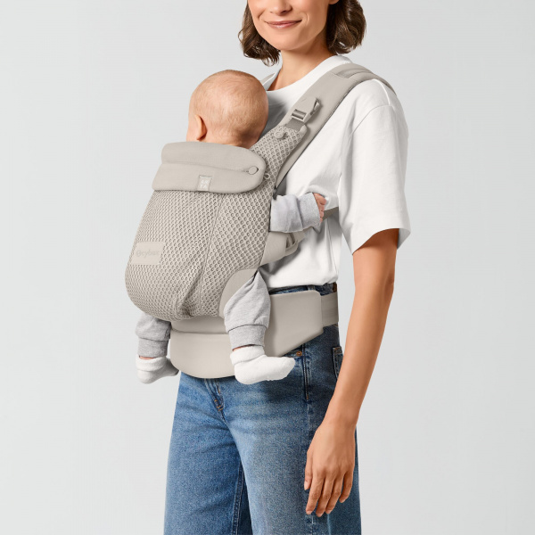 Porte-bébé ergonomique amya évolutif et respirant dune grey Cybex
