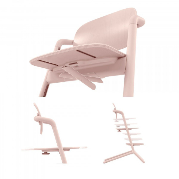 Chaise haute évolutive lemo 4en1 pearl pink Cybex