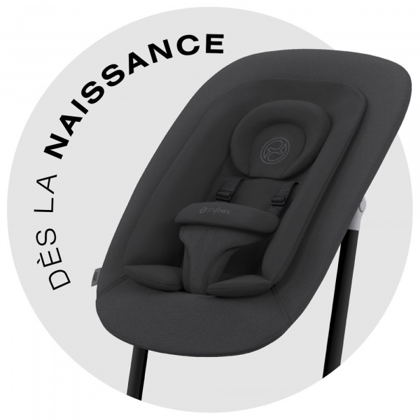 Chaise haute évolutive lemo 4en1 stunning black Cybex