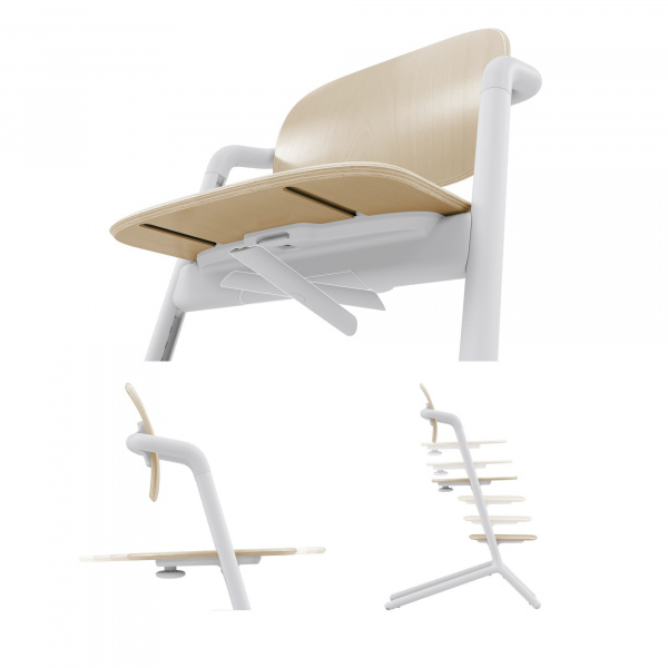 Chaise haute évolutive lemo sand white Cybex