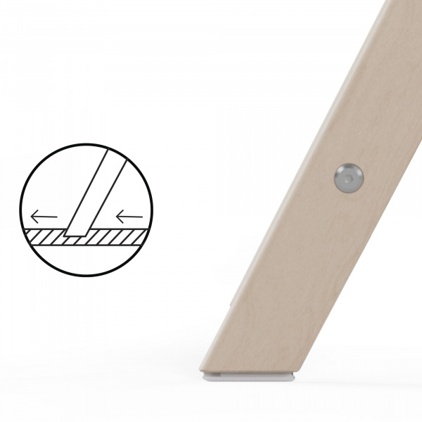 Chaise haute évolutive pliante click & fold all natural Cybex