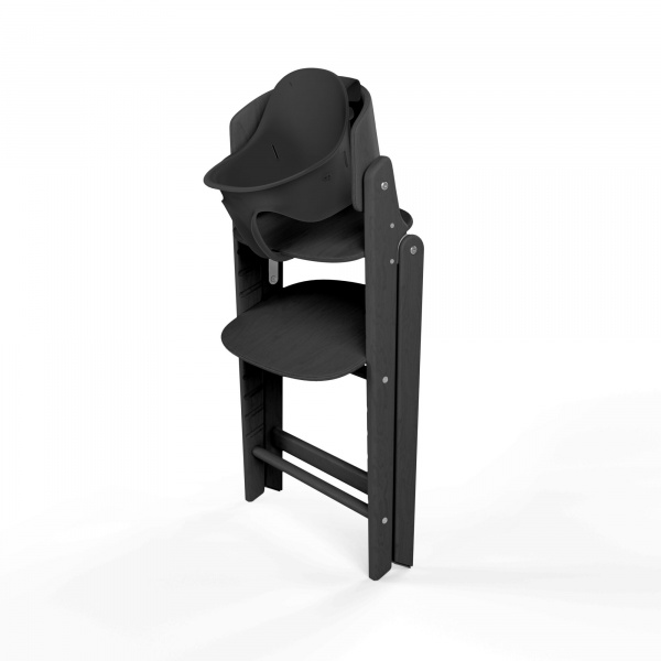 Chaise haute évolutive pliante click & fold 3en1 stunning black Cybex