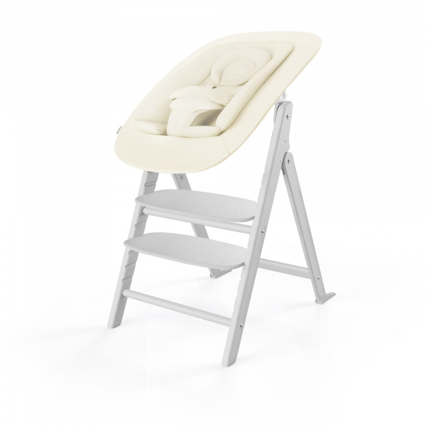 Chaise haute évolutive pliante click & fold 4en1 all white Cybex