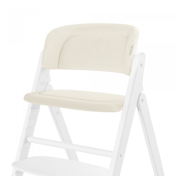 Coussin de chaise haute click & fold canvas white Cybex