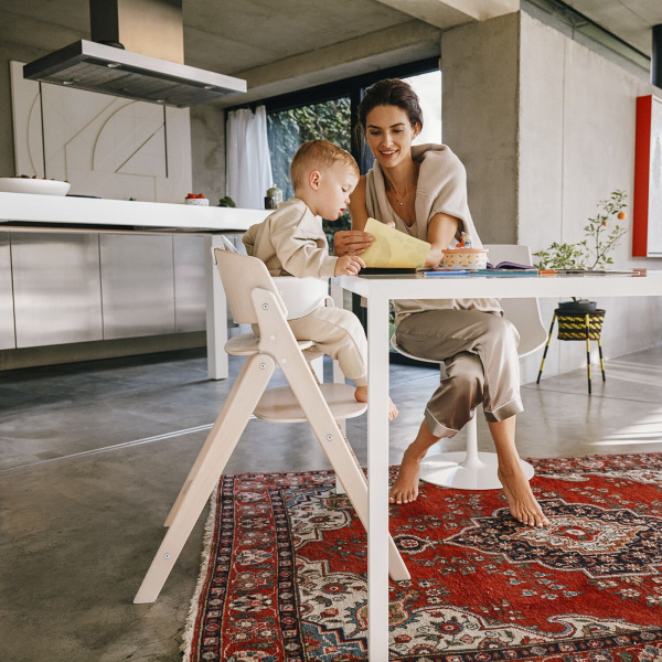 Chaise haute pliante évolutive click & fold 4-en-1 all natural dark Cybex