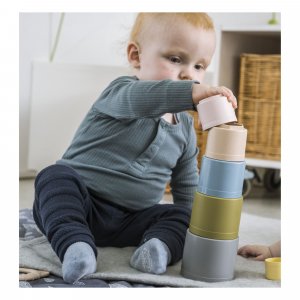 Tasses à empiler en bioplastique Dantoy