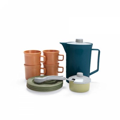 Coffret service à café en bioplastique