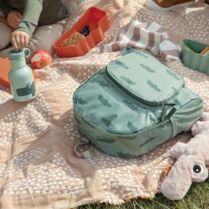 Sac à dos enfant croco vert Done by deer