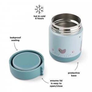 Boîte à repas isotherme tiny farm bleu Done by deer