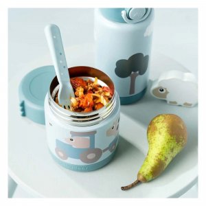 Boîte à repas isotherme tiny farm bleu Done by deer