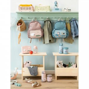 Boîte à goûter avec séparateur tiny farm bleu Done by deer