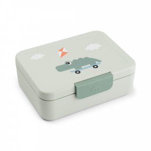 Boîte à goûter avec séparateur playground vert Done by deer