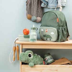 Gourde en inox avec paille playground 350 ml vert Done by deer