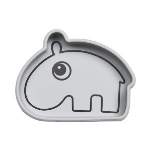 Bol antidérapant en silicone ozzo grey