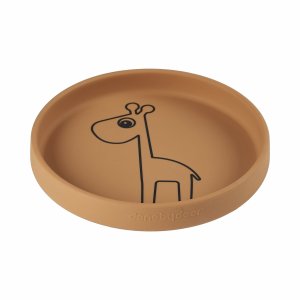Assiette plate en silicone raffi mustard