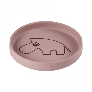 Assiette plate en silicone zebee poudre