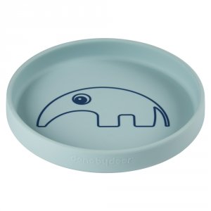 Assiette plate en silicone antee blue