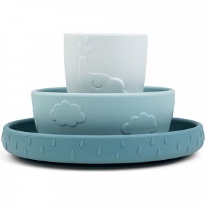 Coffret repas ventouse deer friends bleu Done by deer